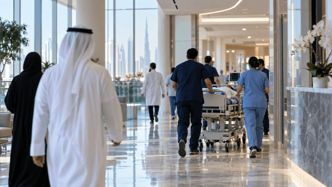 Sheikh Hamdan hospital visit puts 172-life emergency response under UAE healthcare spotlight