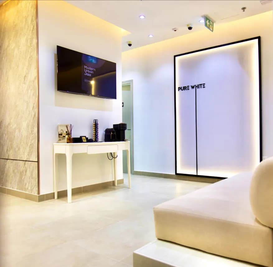 Pure white medical center