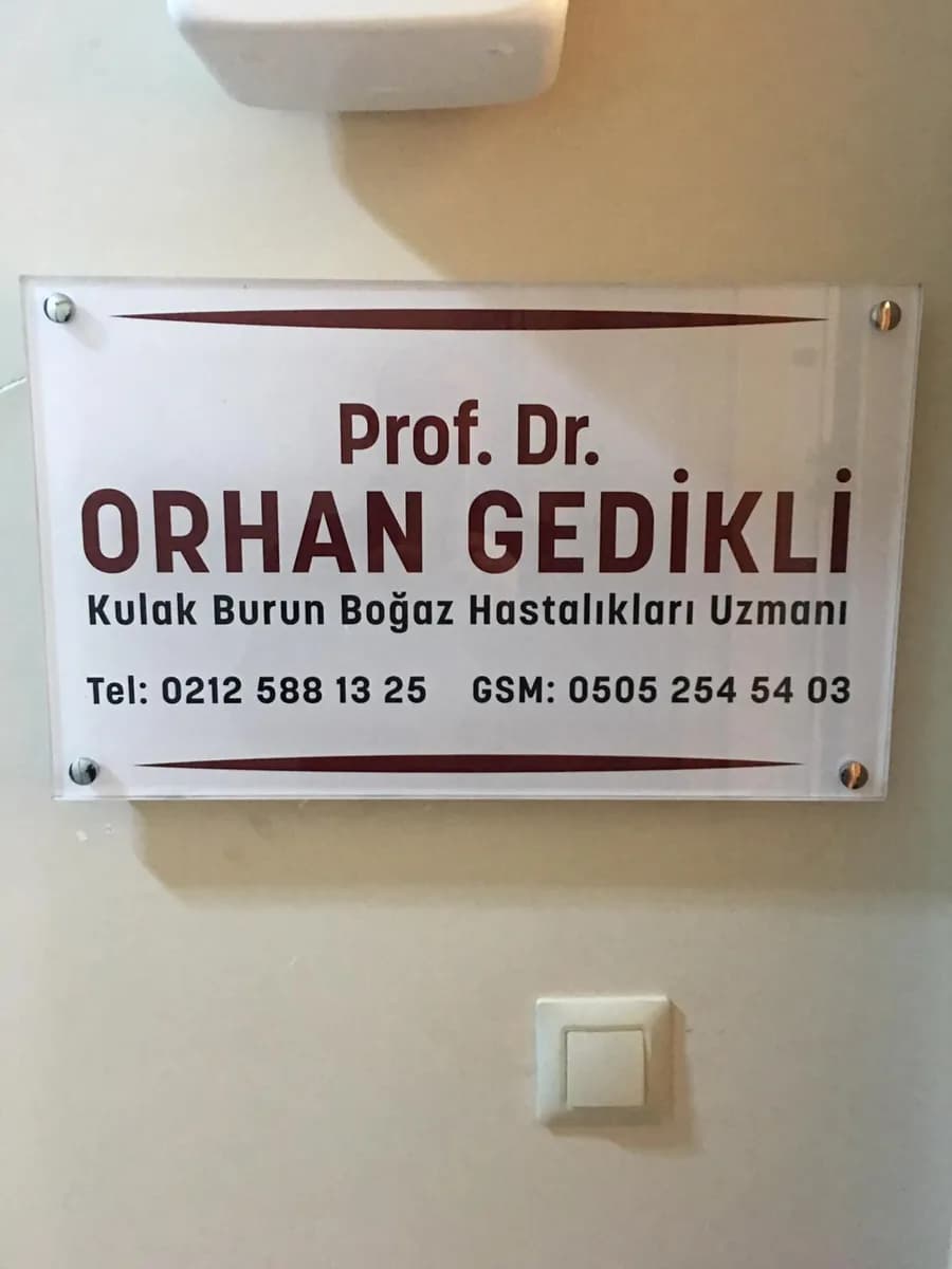 Prof. Dr. Orhan Gedikli - Kulak Burun Boğaz Baş Cerrahisi — ENT (Ear, Nose & Throat) in Istanbul