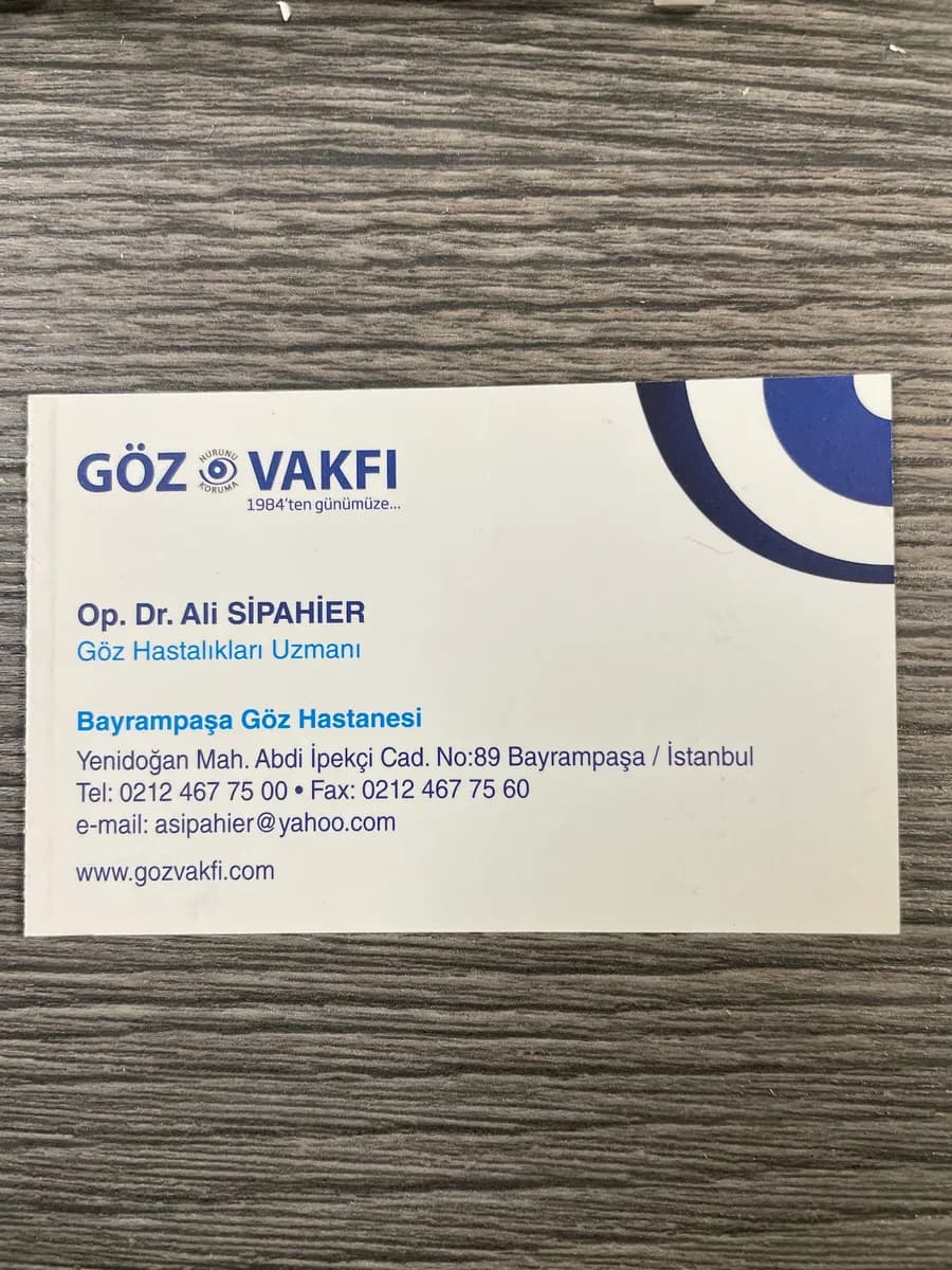 Op.Dr. Ali Sipahier I Lazerle Katarakt Ameliyatı