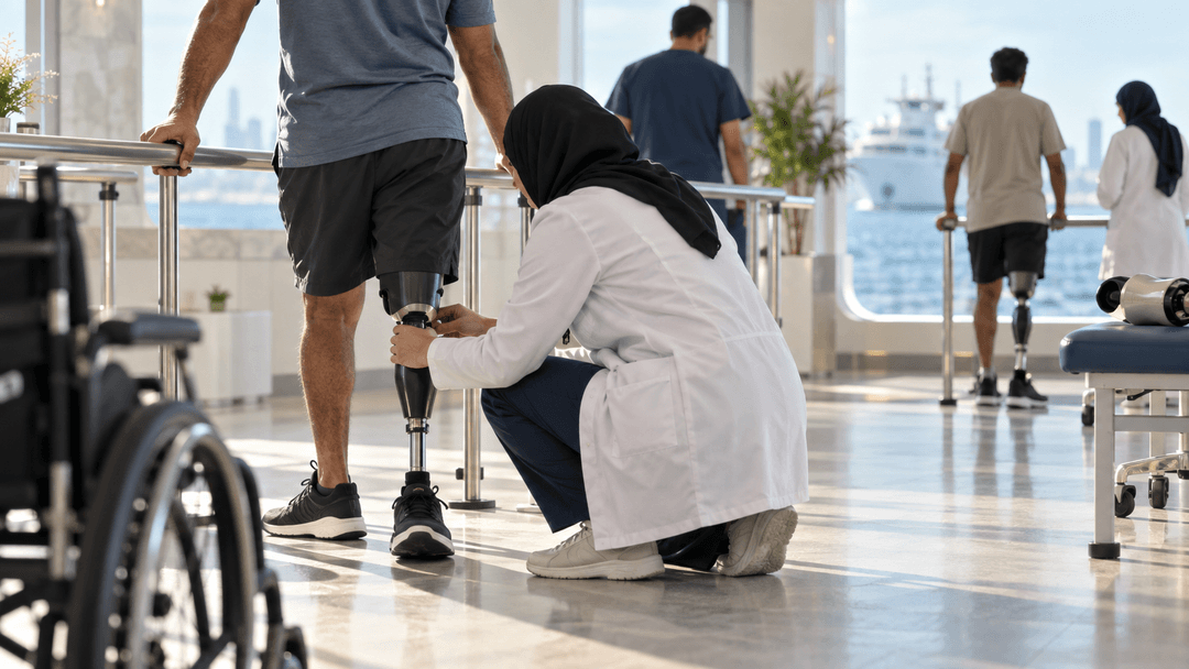 UAE Floating Hospital fits 42 Palestinians with prosthetics, lifting Step of Hope total to 198