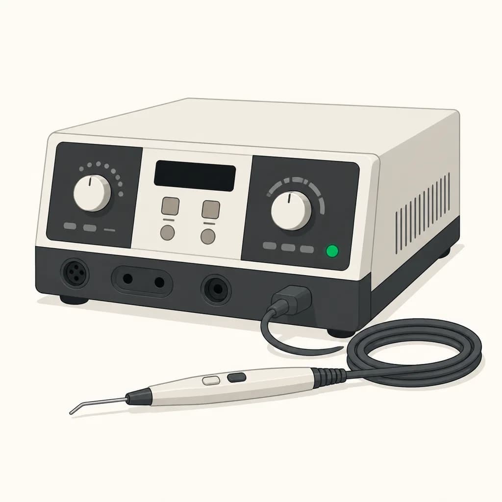 The Electrosurgical Unit device, shown as equipment