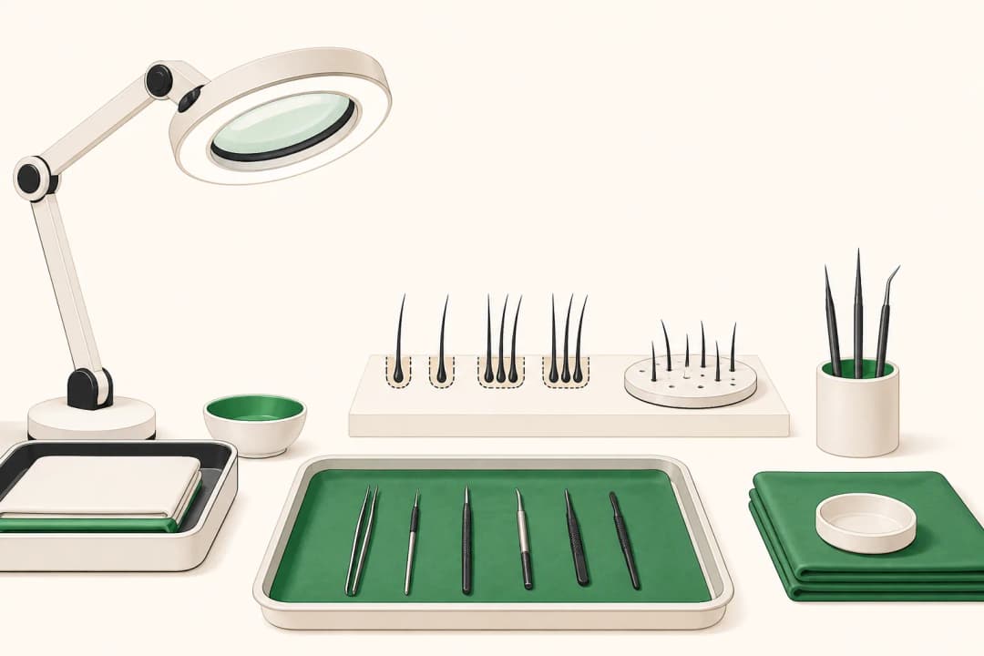 Equipment and setting used in Beard Transplant