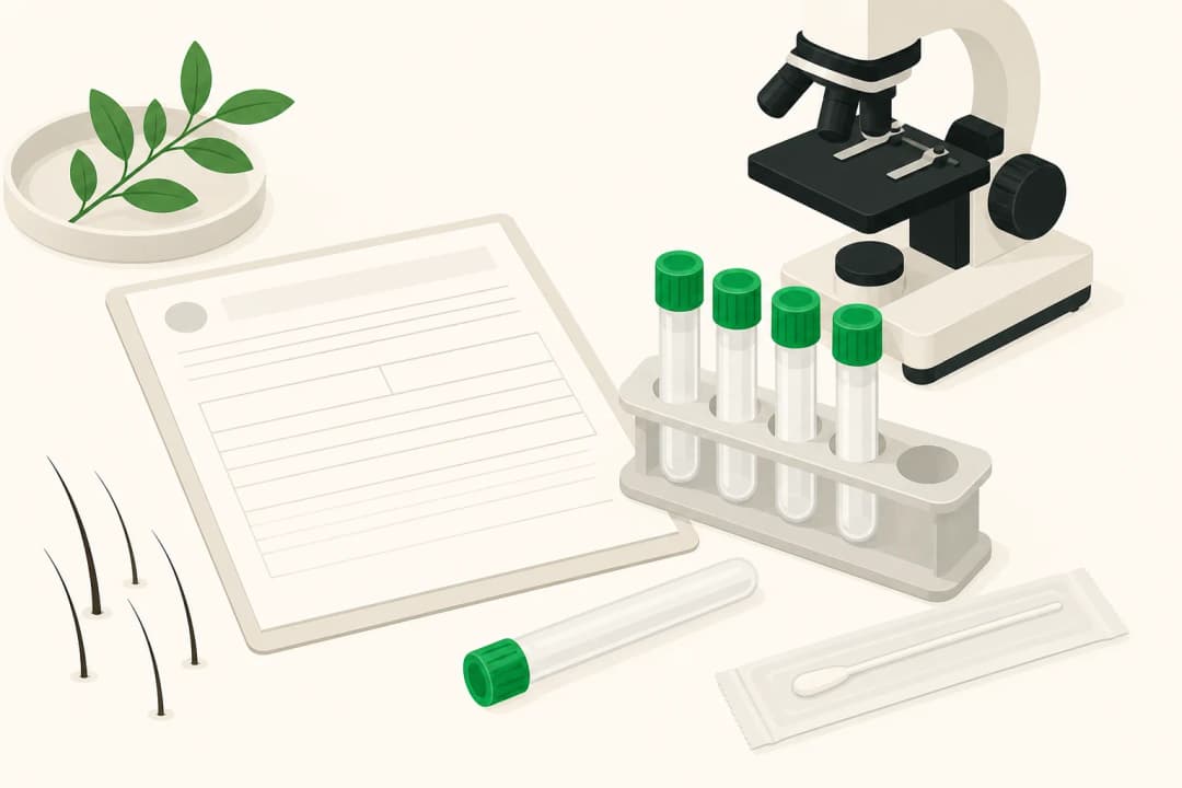 Equipment and setting used in Blood Tests For Hair Loss