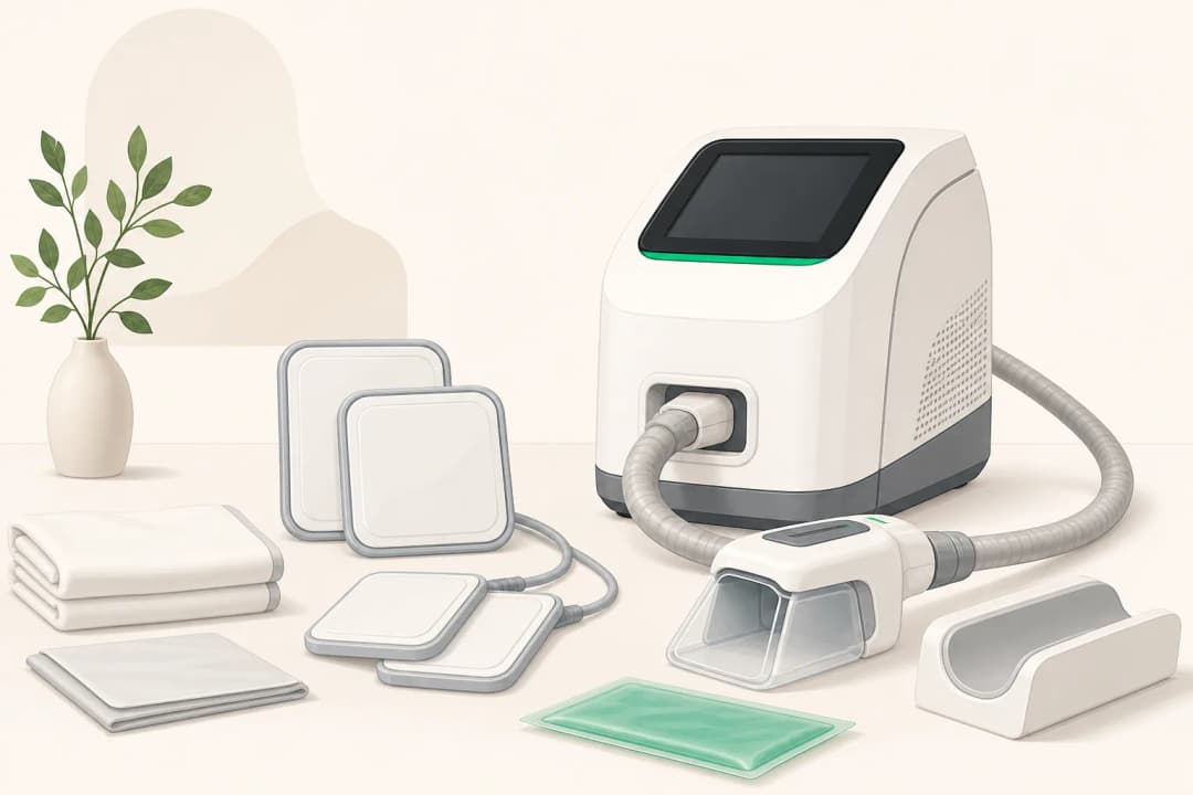 Equipment and setting used in Cryolipolysis