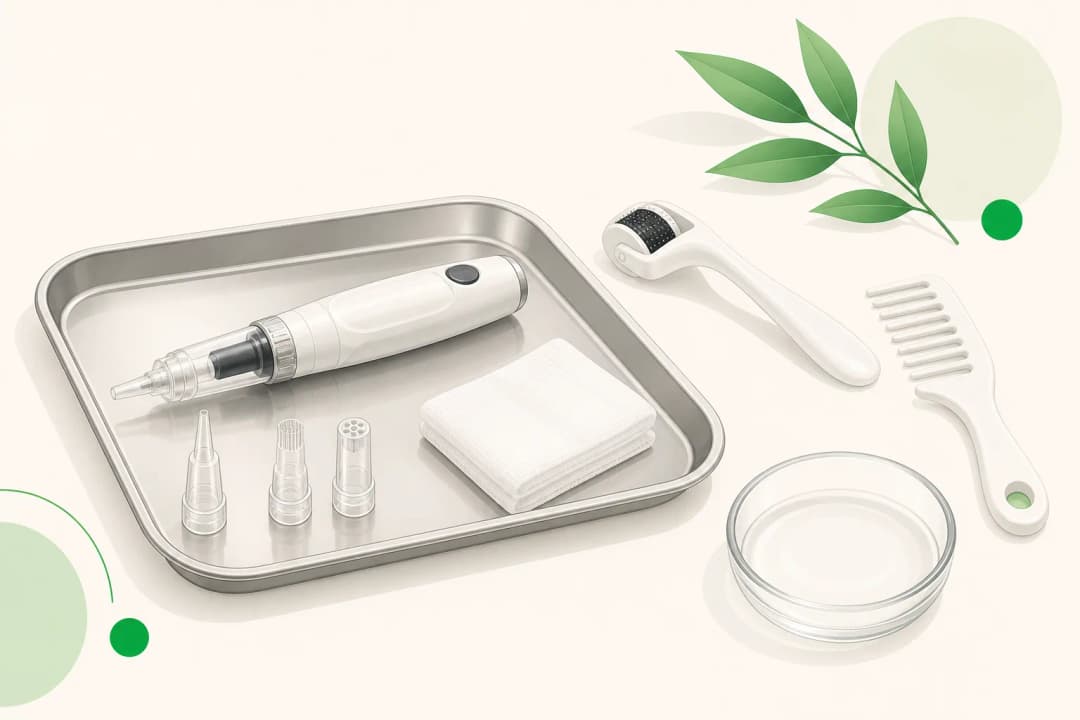 Equipment and setting used in Hair Mesotherapy