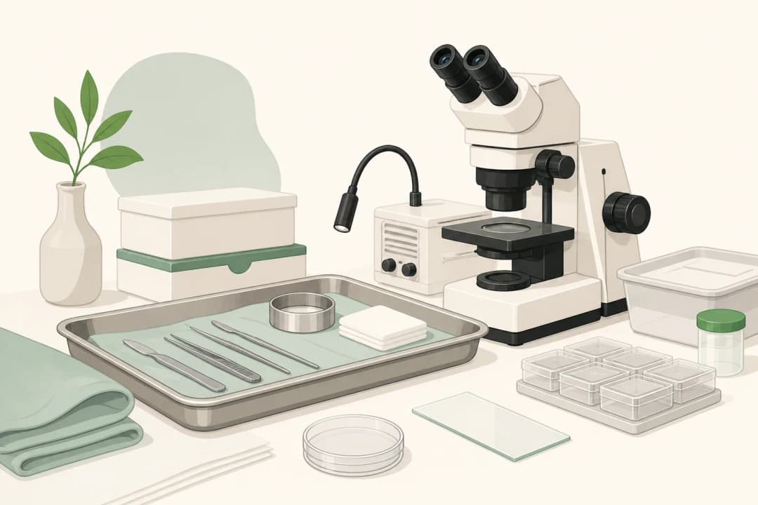 Equipment and setting used in Mohs Surgery