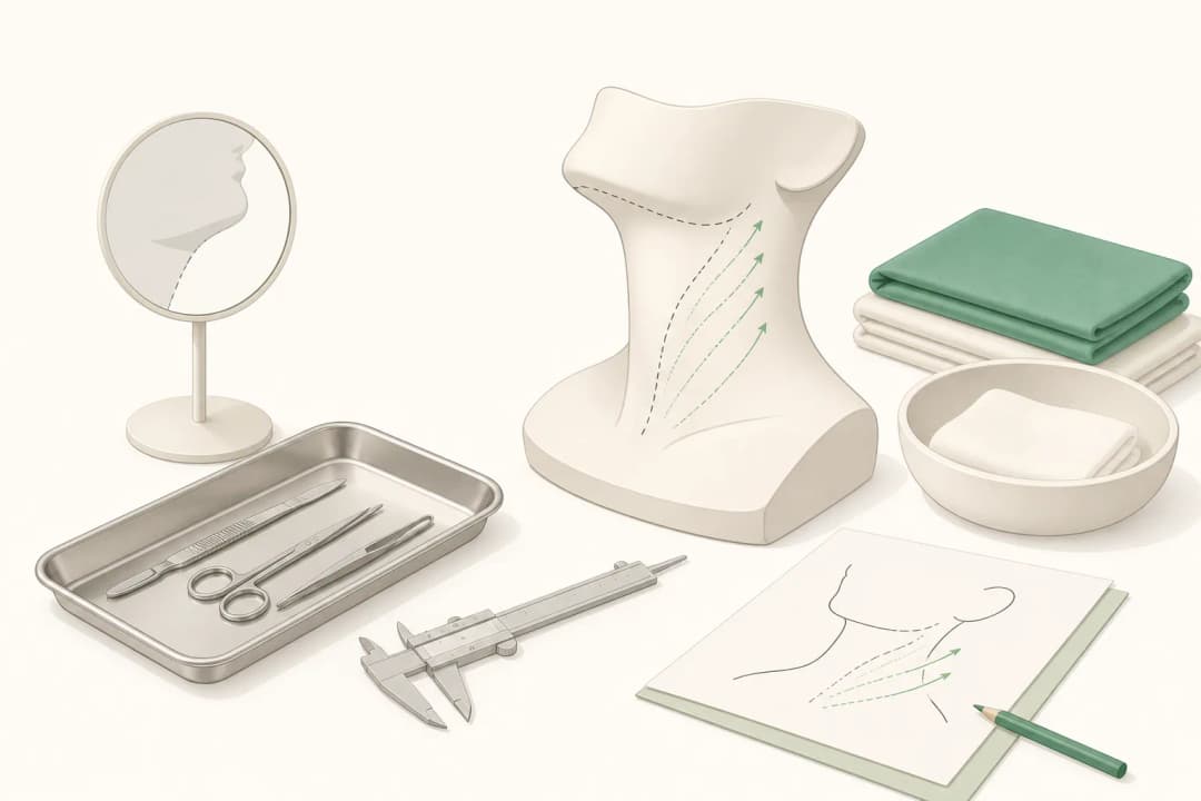 Equipment and setting used in Neck Lift
