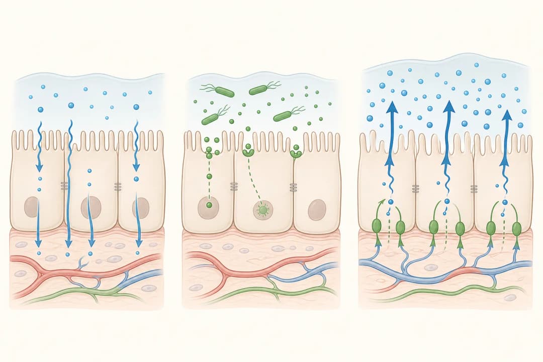 How the structures involved in Cholera differ from normal