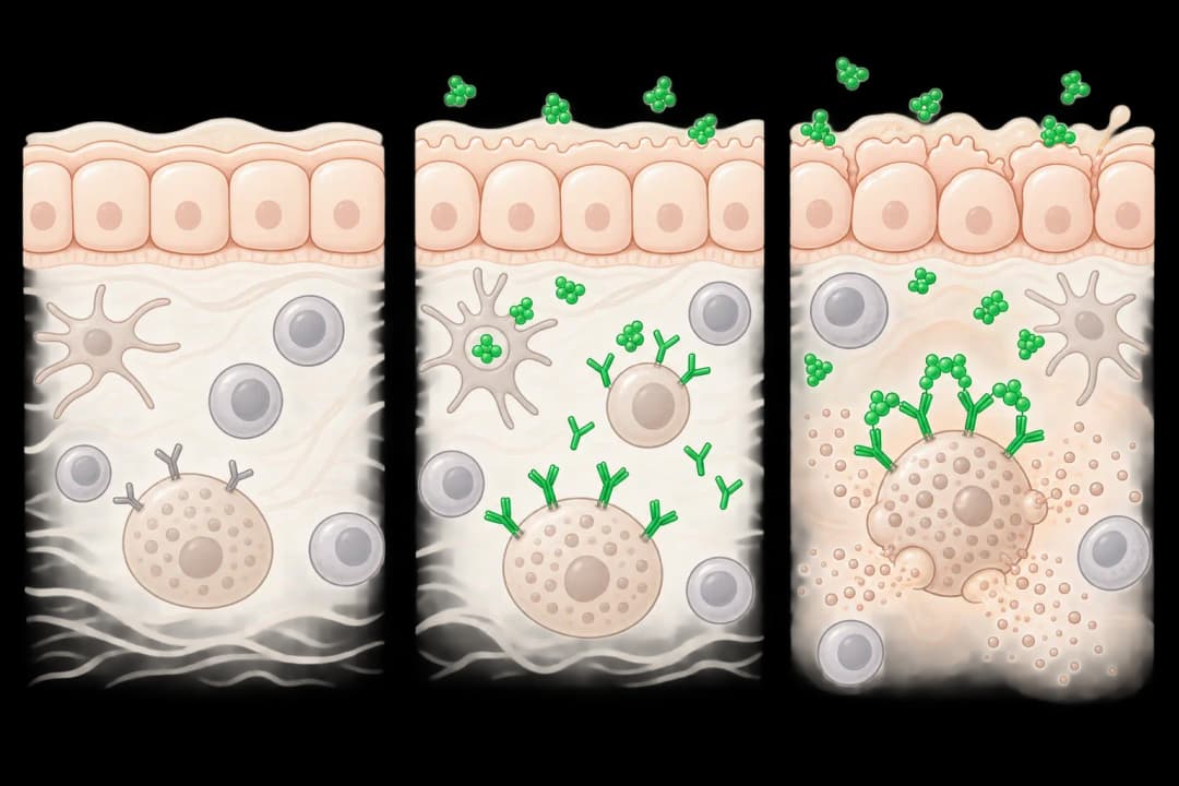 How the structures involved in Drug Allergy differ from normal