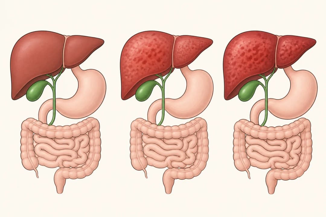 How the structures involved in Hepatitis A differ from normal