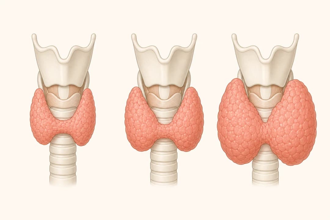 How the structures involved in Hyperthyroidism differ from normal