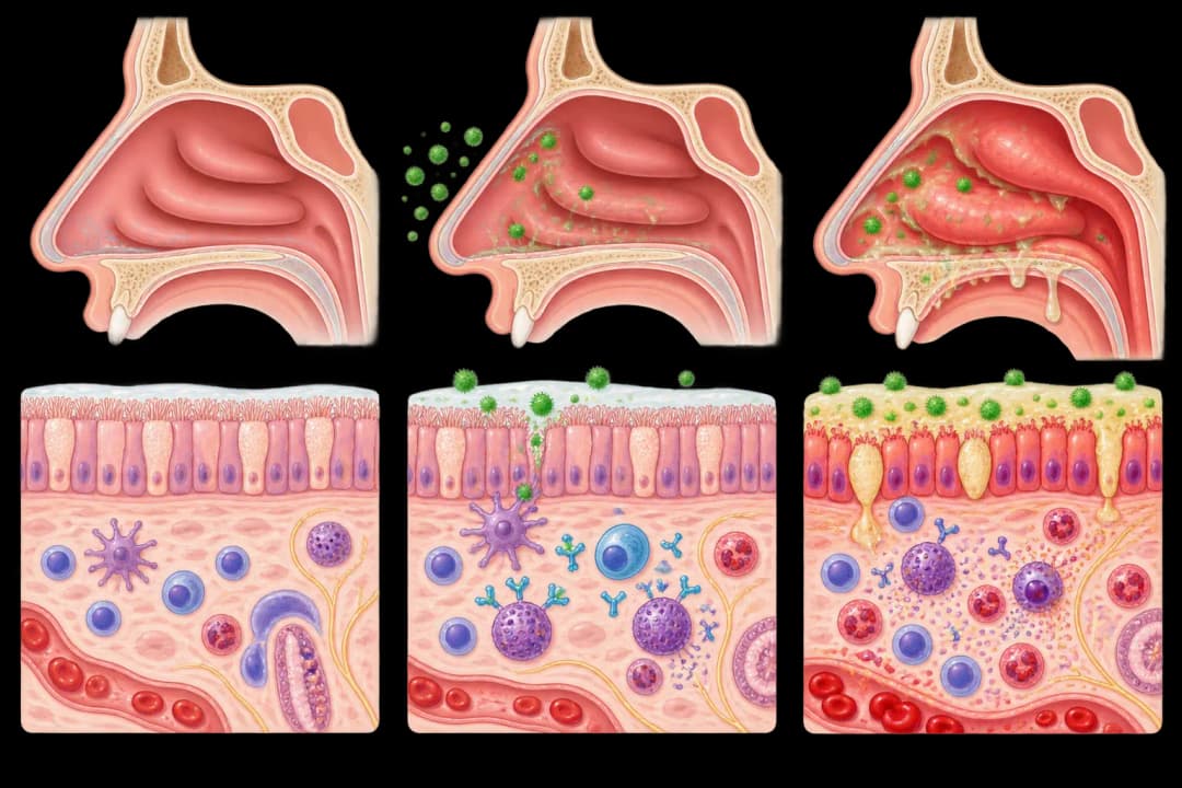 How the structures involved in Pet Allergy differ from normal