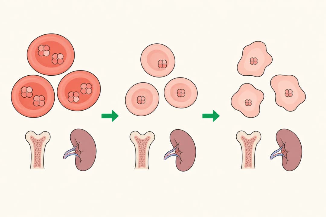How the structures involved in Thalassaemia differ from normal