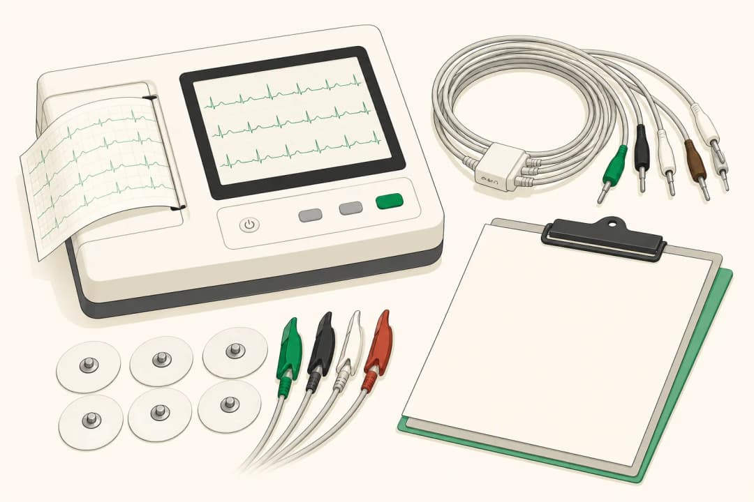 Equipment and setting used in Electrocardiogram