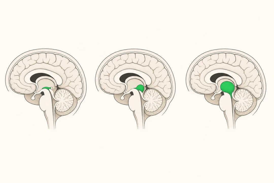 How the structures involved in Brain Tumour differ from normal