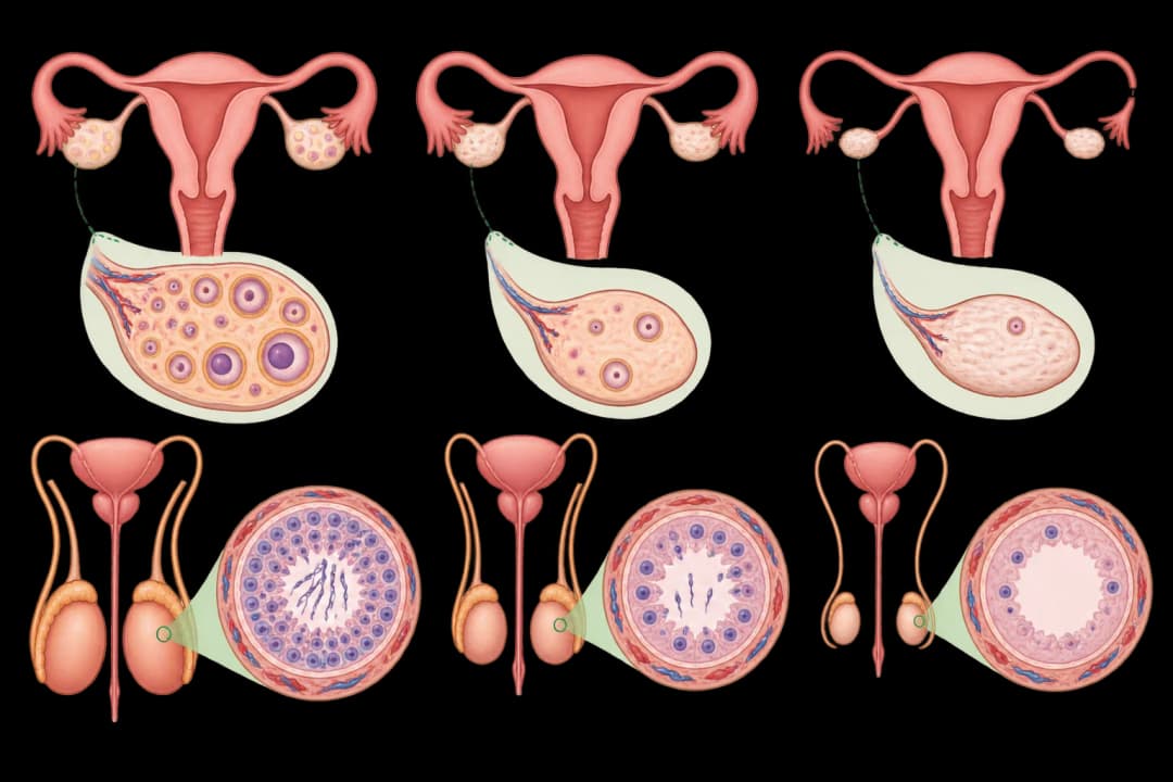 How the structures involved in Fertility Problems After Cancer Treatment differ from normal