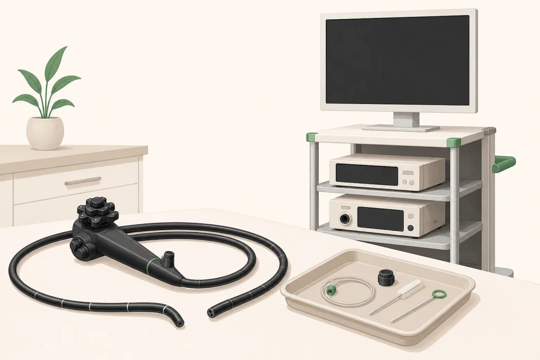 Equipment and setting used in Colonoscopy