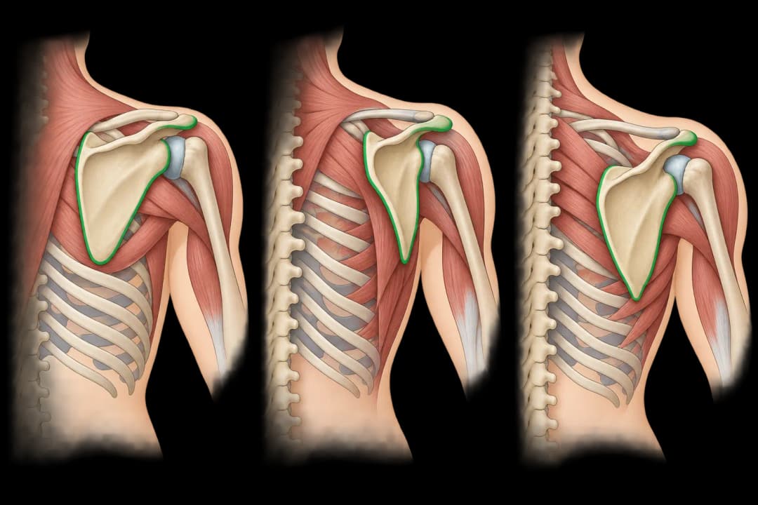How the structures involved in Scapular Dyskinesis differ from normal