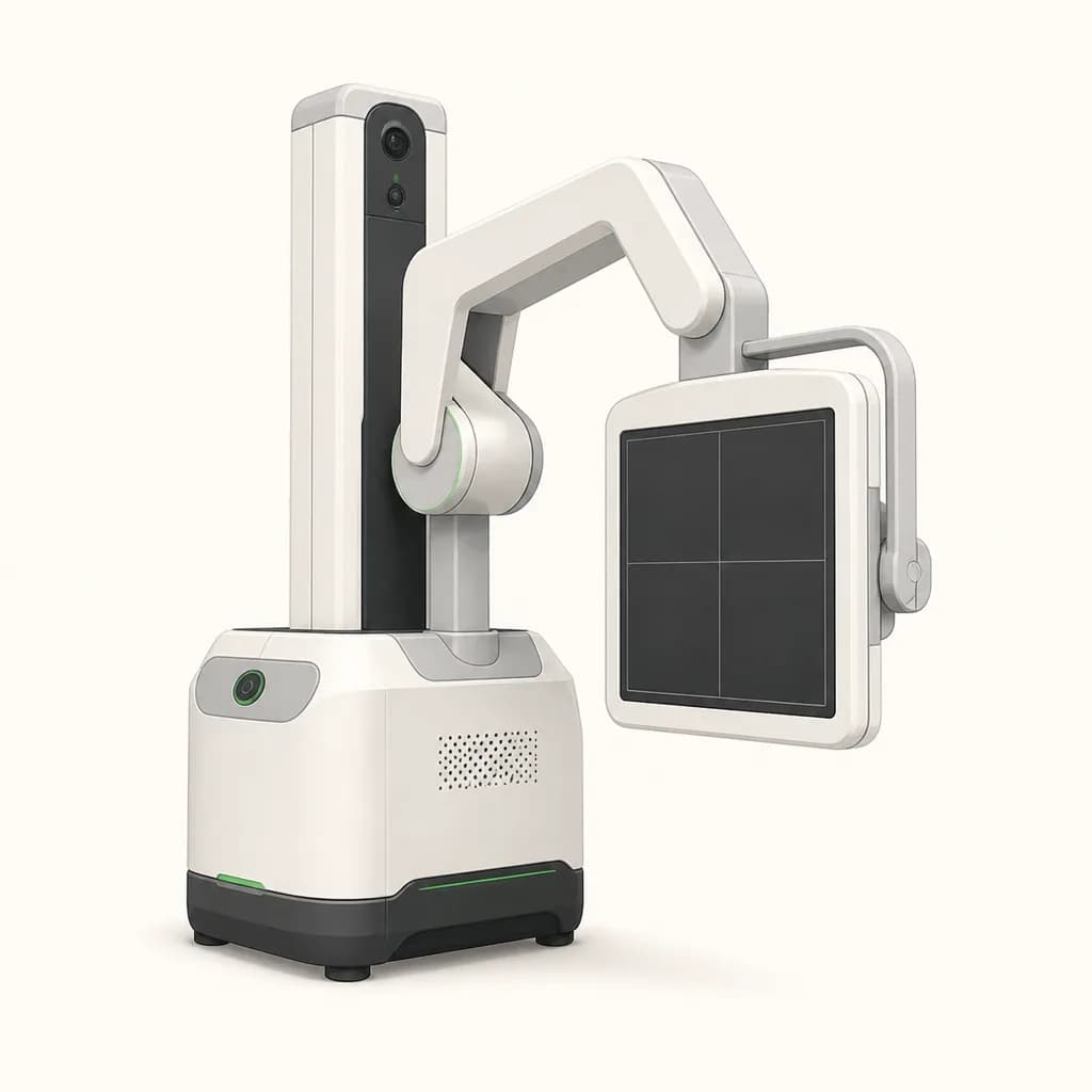The AI-Assisted Fracture Detection device, shown as equipment