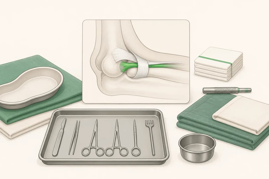 Equipment and setting used in Cubital Tunnel Release