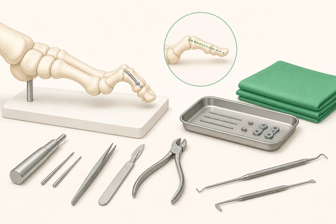 Equipment and setting used in Hammer Toe Surgery
