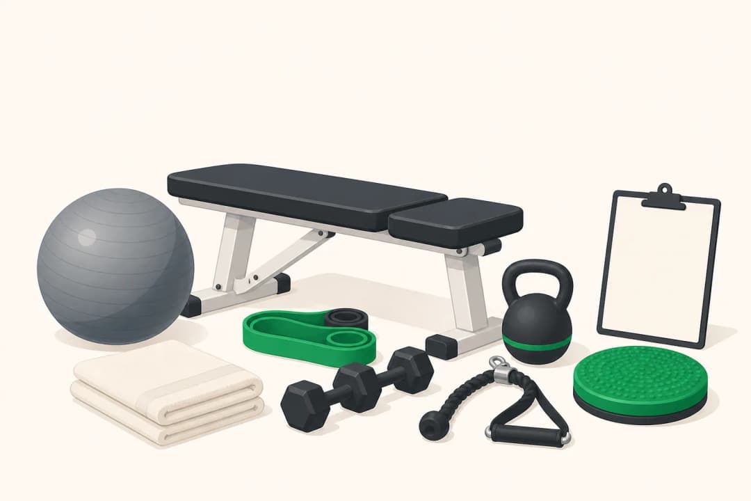 Equipment and setting used in Strength Training Rehabilitation