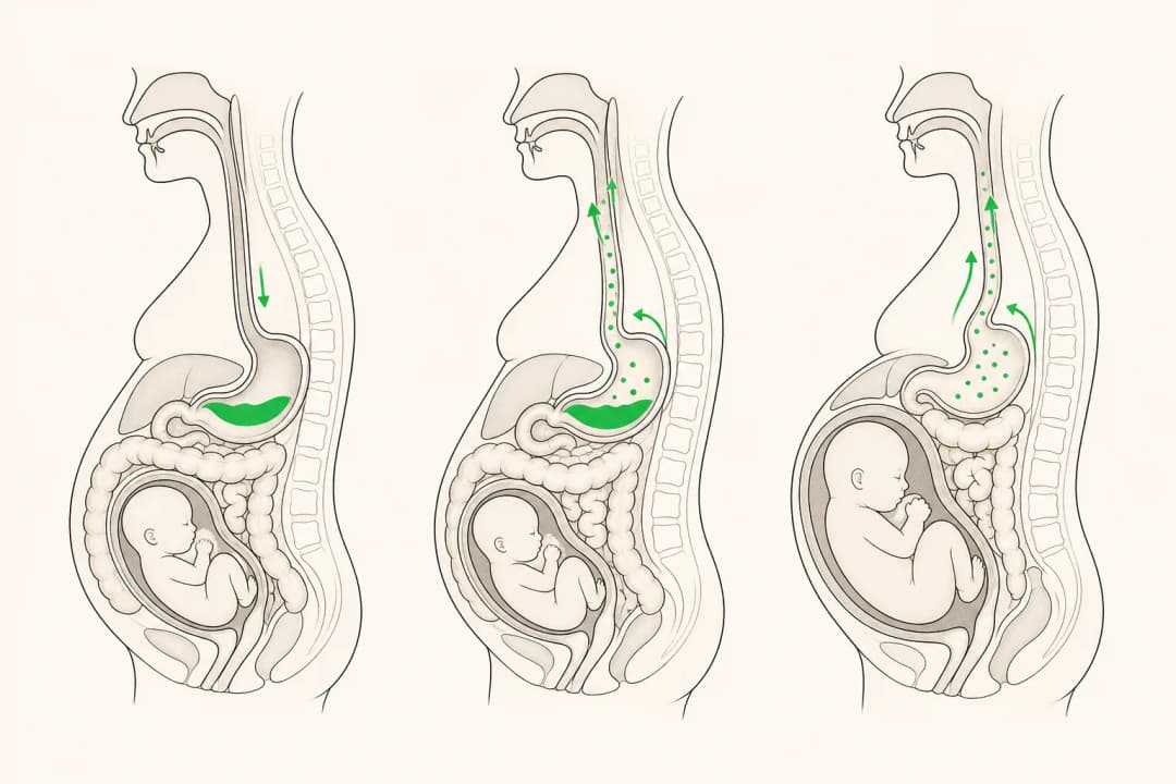 How the structures involved in Hyperemesis Gravidarum differ from normal