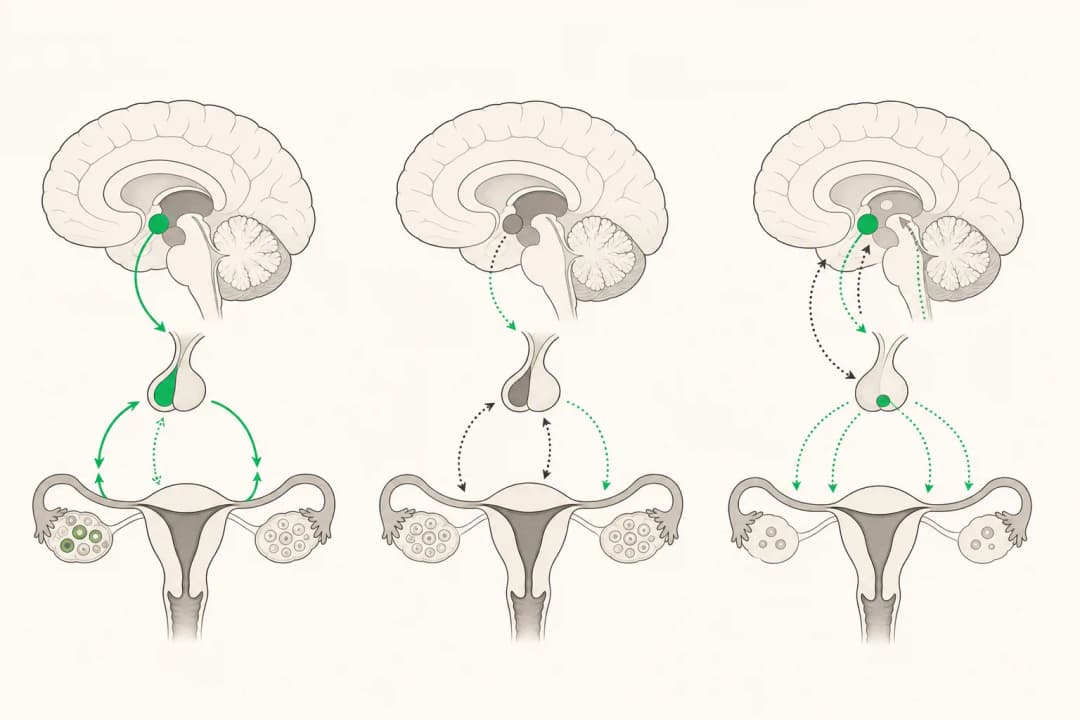 How the structures involved in Postnatal Depression differ from normal