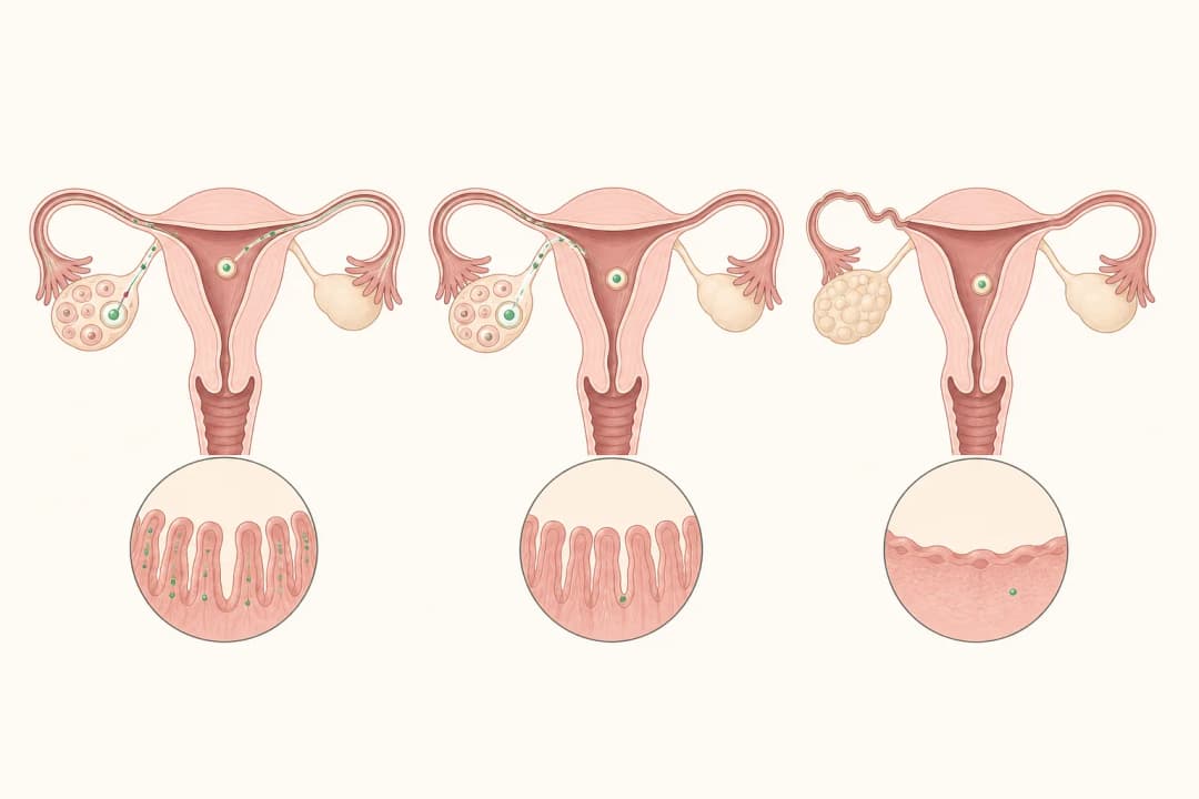 How the structures involved in Unexplained Infertility differ from normal