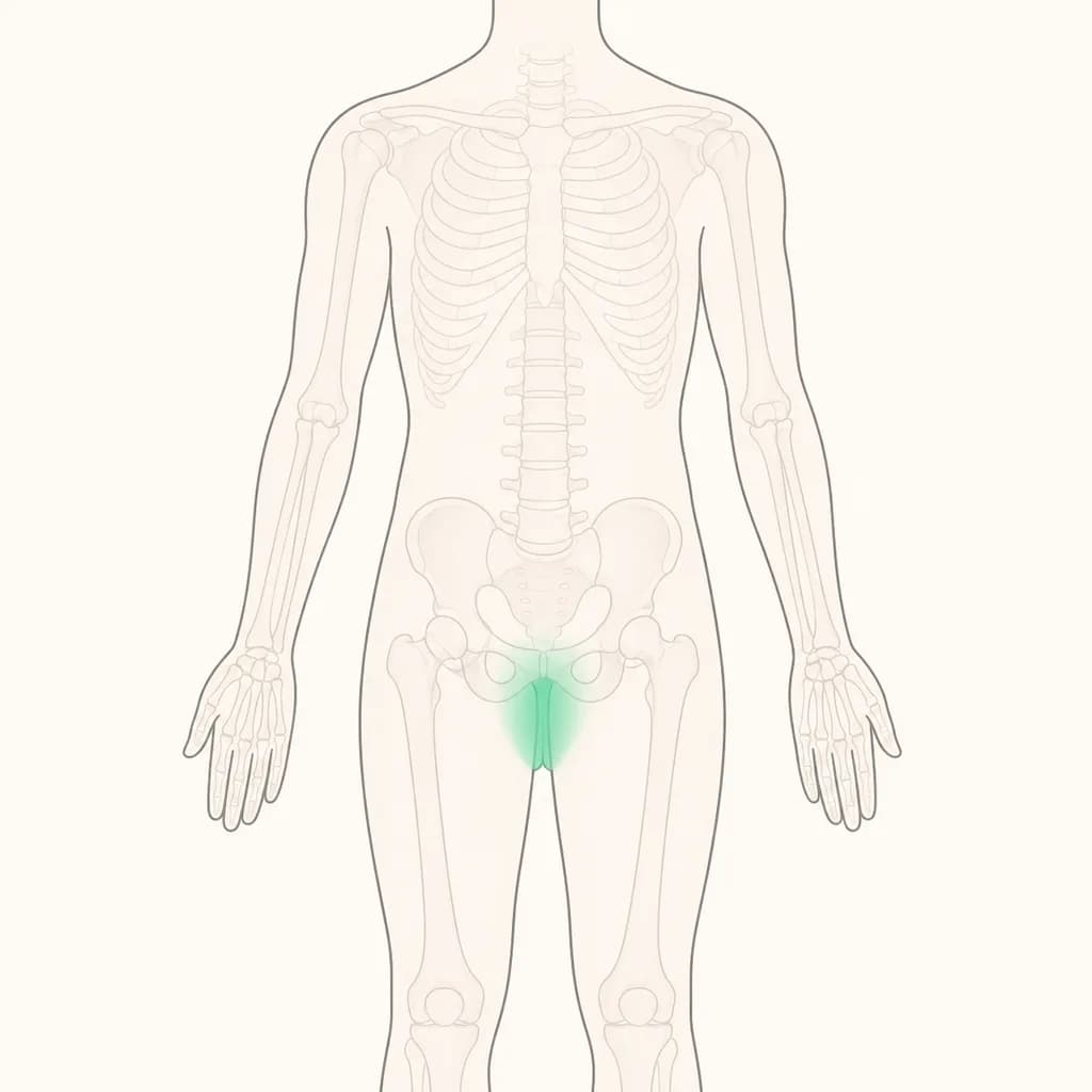 Where Waters Breaking is typically felt, shown on a simplified body outline