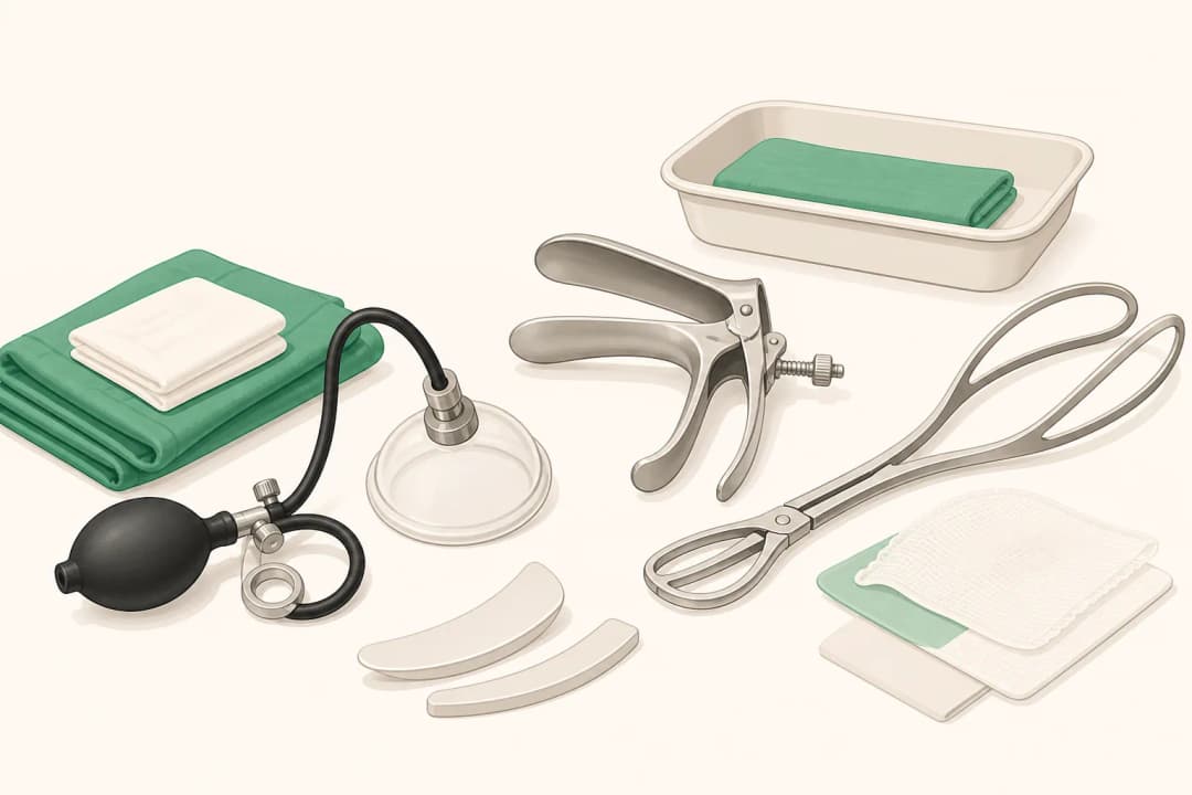 Equipment and setting used in Assisted Vaginal Delivery