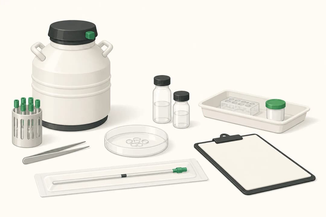 Equipment and setting used in Frozen Embryo Transfer