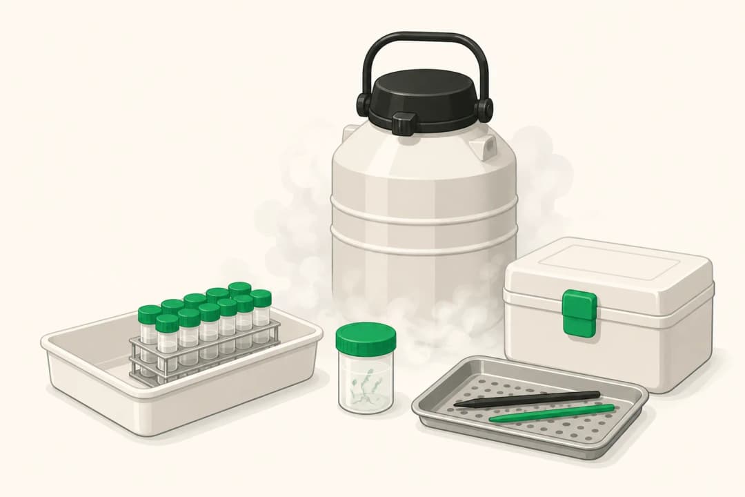 Equipment and setting used in Sperm Freezing