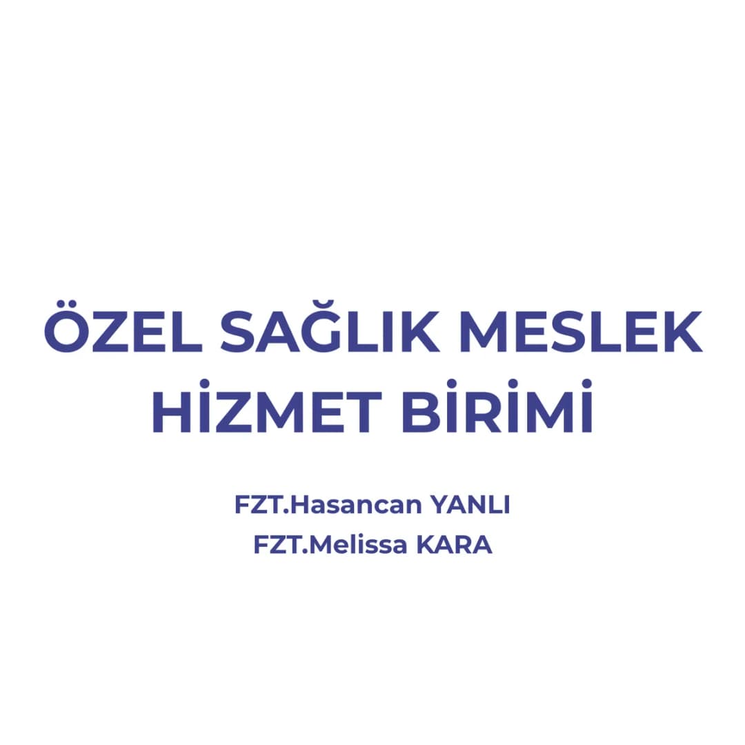 Fizyoterapist Hasancan Yanlı | Özel Sağlık Meslek Hizmet Birimi — Physiotherapy & Rehabilitation in Istanbul