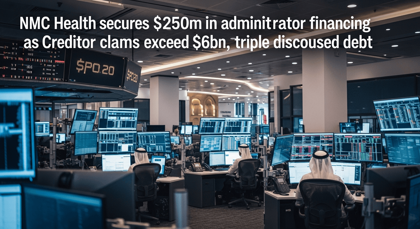 NMC Health secures $250m in administrator financing as creditor claims exceed $6bn, triple disclosed debt