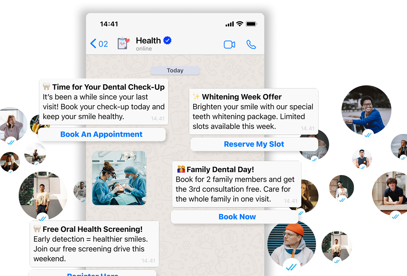 WhatsApp mobile interface