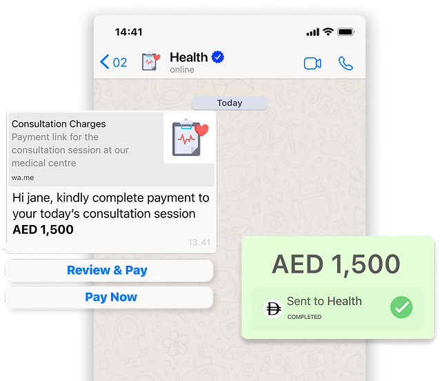 WhatsApp Pay interface
